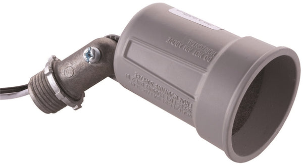 Lampholder Wthrprf Adj  Gray