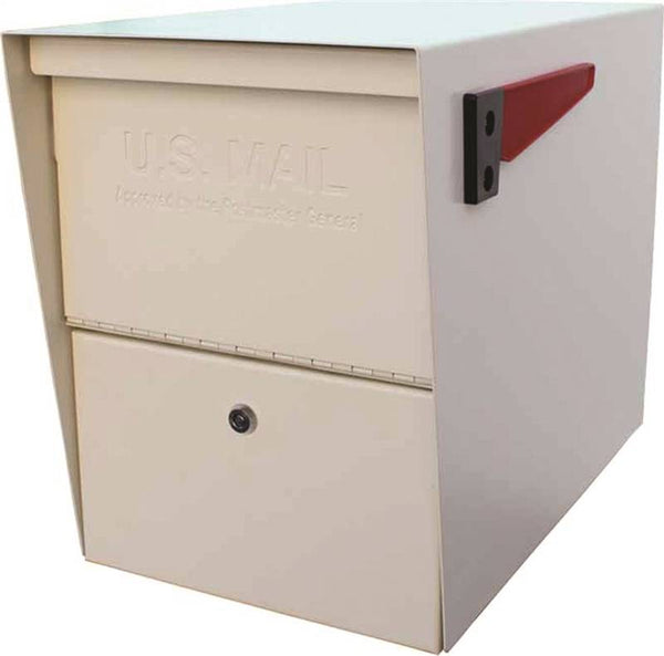 Mail Boss Packagemaster Series 7207 Mailbox, Steel, Powder-Coated, 11-1/4 in W, 21 in D, 13-3/4 in H, White