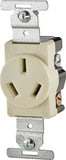 Eaton Cooper Wiring 805 805V-BOX Power Receptacle, 3 -Pole, 125/250 V, 20 A, NEMA: NEMA 10-20R, Ivory