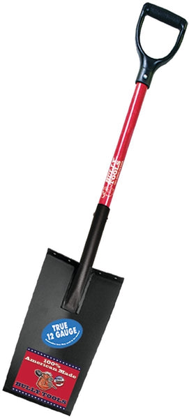 BULLY Tools 82500 Edging and Planting Spade, 7-1/2 in W Blade, Steel Blade, Fiberglass Handle, D-Shaped Handle