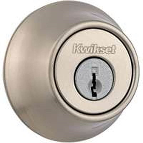 Kwikset 660 Series 66515CPK6 Deadbolt, 3 Grade, Keyed Alike Key, Steel, Satin Nickel, 2-3/8 x 2-3/4 in Backset