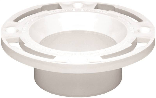 Oatey 43525 Closet Flange, 3, 4 in Connection, PVC, White