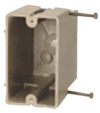 fiberglassBOX 1098-N Electrical Box, 1 -Gang, Fiberglass Reinforced Polyester BMC, Beige/Tan, Wall Mounting