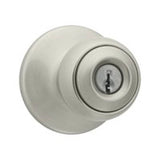 Kwikset 400P15RCALRCSV1 Entry Door Lock, 3 Grade, Satin Nickel, Knob Handle, 2-3/8 to 2-3/4 in Backset, Universal Hand