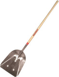 RAZOR-BACK 53127 Scoop Shovel, 14-1/4 in W Blade, 18 in L Blade, Aluminum Blade, Wood Handle, Long Handle, 68-3/4 in OAL