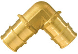 Apollo Valves ExpansionPEX Series EPXE1234 Reducing Pipe Elbow, 1/2 x 3/4 in, Barb, 90 deg Angle, Brass