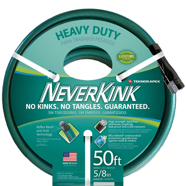 Neverkink 8617-50 Garden Hose, 50 ft L, Vinyl, Green