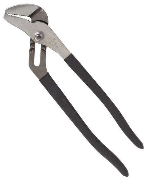 Vulcan JL-NP012 Groove Joint Plier, 12 in OAL, 1-5/8 in Jaw, Black Handle, Non-Slip Handle, 1-5/8 in W Jaw