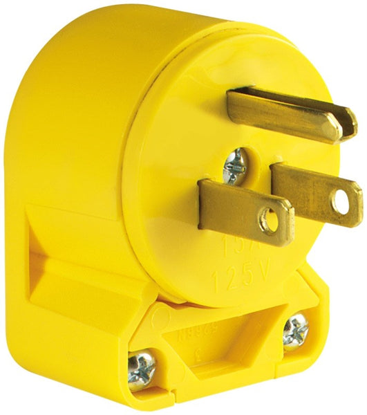 Eaton Wiring Devices 4867AN-BOX Electrical Plug, 2 -Pole, 15 A, 125 V, NEMA: NEMA 5-15, Yellow