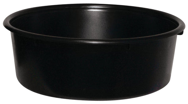 FORTEX-FORTIFLEX MP5BX Feed Pan, 5 qt Volume, Fortalloy Rubber/HDPE, Black