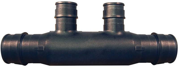 Apollo Valves ExpansionPEX Series EPXM2PTO Open End Manifold, 4.42 in OAL, 2-Inlet, 3/4 in Inlet, 2-Outlet, Brass