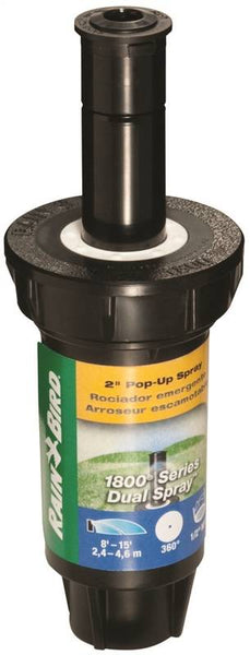 Rain Bird 1802FDS Spray Head Sprinkler, 1/2 in Connection, FNPT, Plastic