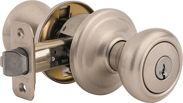 Kwikset Signature Series 740CN15SMTCP Keyed Entry Knob, Satin Nickel