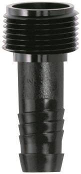 Rain Bird SWGA050 Pipe Adapter, 1/2 x 1/2 in, MNPT x Barb, Acetyl, Black, For: Swing Pipes