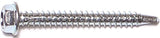 MIDWEST FASTENER 10480 Screw, #8 Thread, 1-1/2 in L, Hex Drive, Self-Drilling Point, Steel, Zinc