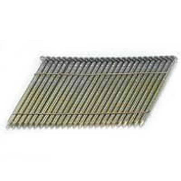 ProFIT 0634180 Framing Nail, 3-1/4 in L, 11 Gauge, Steel, Galvanized, Clipped Head, Ring Shank