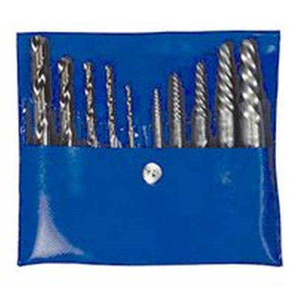 EXTRACTOR/BIT SET 10PC SPIRAL