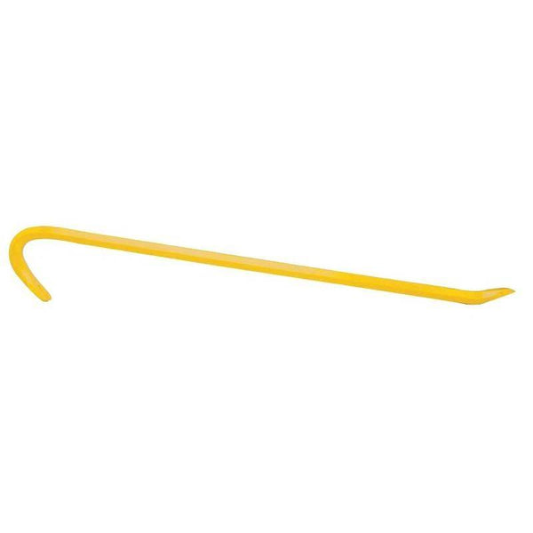 STANLEY 55-130 Ripping Bar, 30 in L, Beveled/Slotted Tip, 1-1/4 in Claw Blade Width 1, 1 in Claw Blade Width 2 Tip