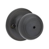 Kwikset 300CV11PRCALRCSV1 Privacy Door Lock, Knob Handle, Venetian Bronze, 2-3/8 to 2-3/4 in Backset, 2-1/4 in Strike