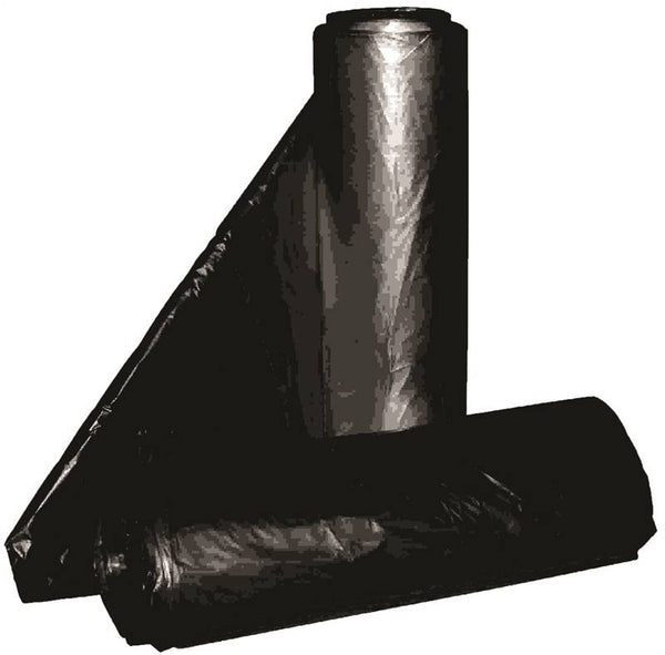ALUF PLASTICS RCT-45 Royal Crown Top Liner, 40 x 46 in, 45 gal Capacity, Metalocene Blend, Black