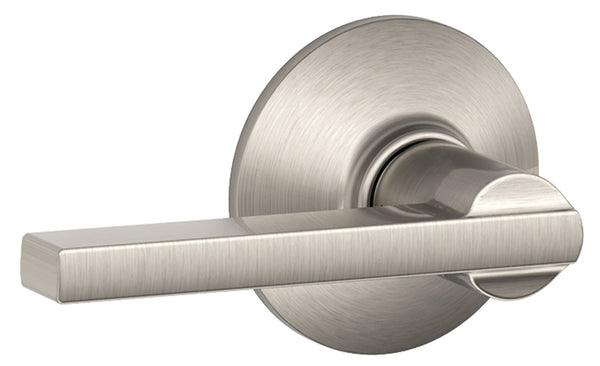 Schlage Latitude Series F10VLAT619 Door Lever, Metal, Satin Nickel
