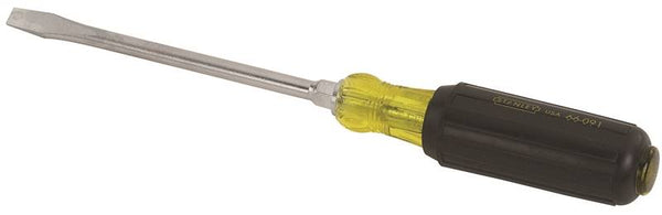 STANLEY 66-091 Screwdriver, 5/16 in Drive, Slotted Drive, 11 in OAL, 6 in L Shank, Vinyl Grip Handle