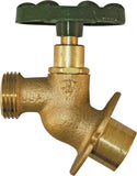 arrowhead 255SWLF Sillcock Valve, 1/2 x 3/4 in Connection, Sweat x Male Hose, 8 to 9 gpm, 125 psi Pressure, Bronze Body