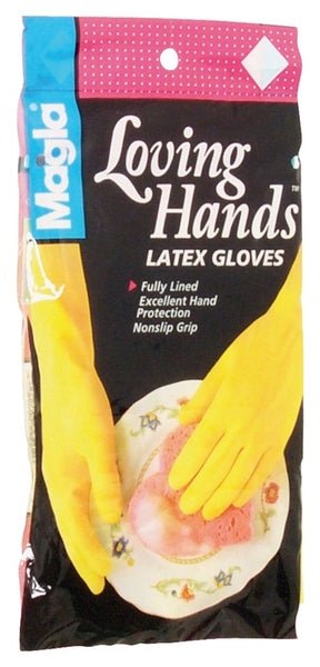 SPONTEX 69983 Extra-Flexible Protector Gloves, L, Latex, Yellow