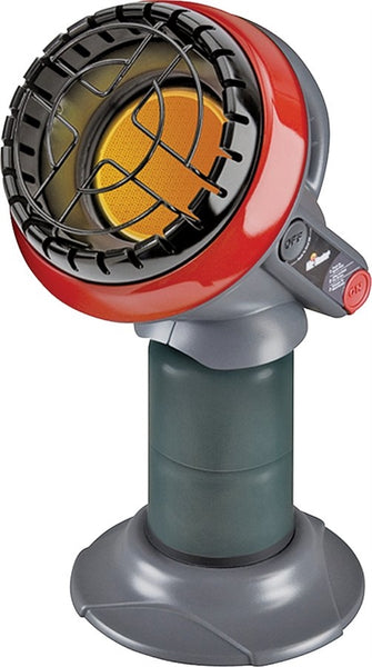 Mr. Heater F215100 Portable Heater with Oxygen Depletion System, 1 lb Fuel Tank, Propane, 3800 Btu, Black/Red