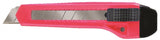 ALLWAY TOOLS K700 Utility Knife, 18 mm L Blade, Steel Blade, Locking Button Handle, Neon Handle