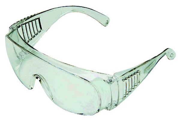 SAFETY WORKS 817691 Over-the-Glass Safety Glasses, Clear Frame