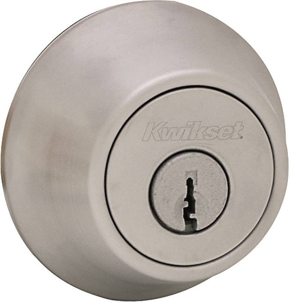 Kwikset 66026DCPRCALRCSK6 Deadbolt, Alike Key, Steel, Satin Chrome, 2-3/8 to 2-3/4 in Backset, K6 Keyway