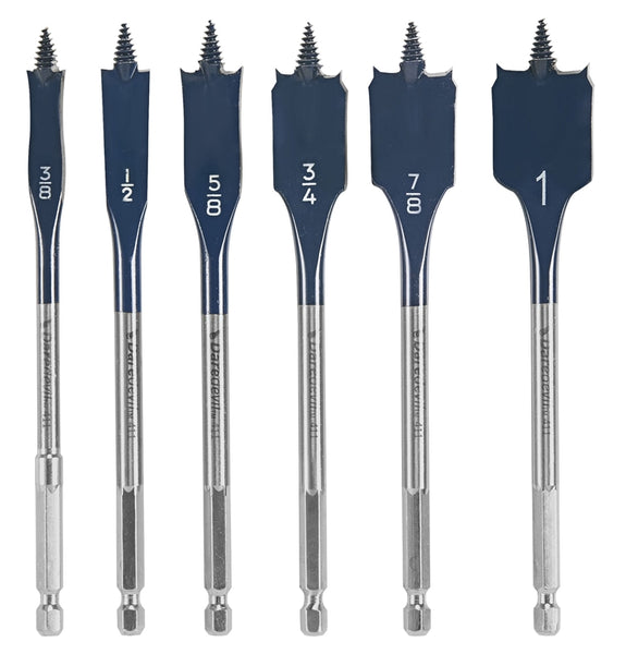 Bosch Daredevil DSB5006 Spade Bit Set, Standard, 6-Piece, HCS