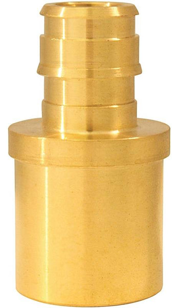 Apollo Valves ExpansionPEX Series EPXMS1234 Reducing Pipe Adapter, 1/2 x 3/4 in, Barb x Male Sweat, Brass