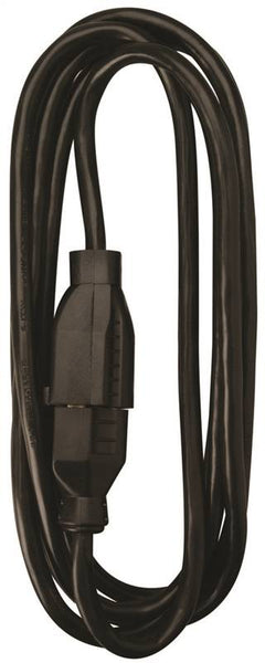 Woods 0260 Extension Cord, 16 AWG Cable, 8 ft L, 13 A, 125 V, Black