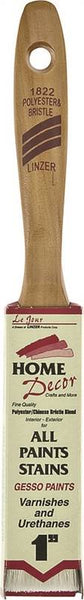 Linzer 1822-1 Paint Brush, 1 in W, 2-1/4 in L Bristle, China/Polyester Bristle, Varnish Handle