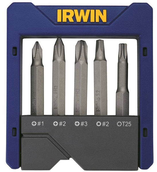 IRWIN 1866972 Power Bit Set, 5-Piece, Steel