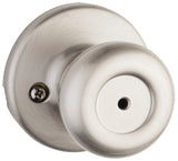 Kwikset 300T-15 CP Privacy Door Knob, Satin Nickel