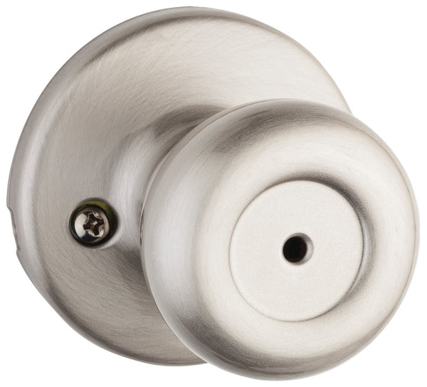 Kwikset 300T-15 CP Privacy Door Knob, Satin Nickel