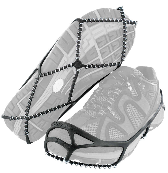 Yaktrax 08605 Shoe Traction Device, Lightweight, Unisex, L, Spikeless, Black