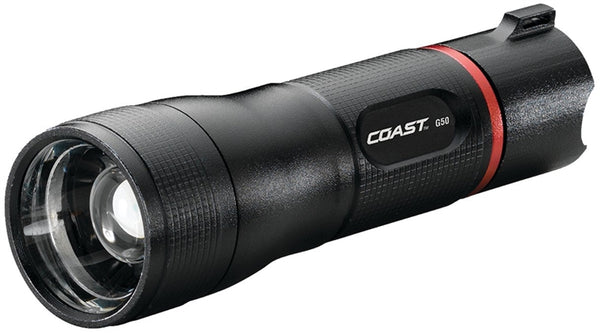 Coast TT8607CP Flashlight, AAA Battery, Alkaline Battery, LED Lamp, 355 Lumens Lumens, 189 m Beam Distance