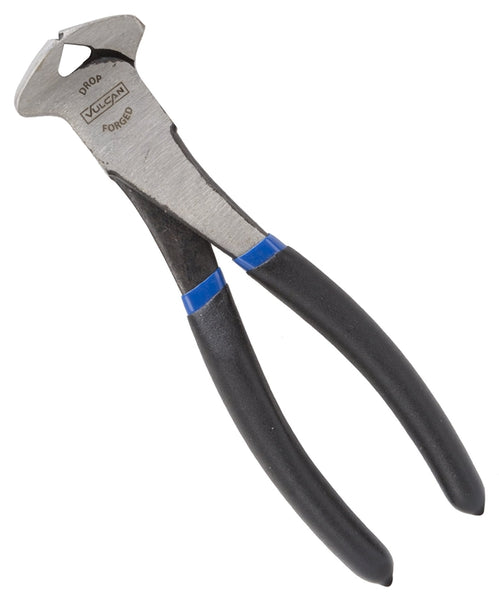 Vulcan JL-NP019 Plier End Cutting Nippers 7 in, 0.9 mm Cutting Capacity, Drop forged steel Jaw, 7 in OAL
