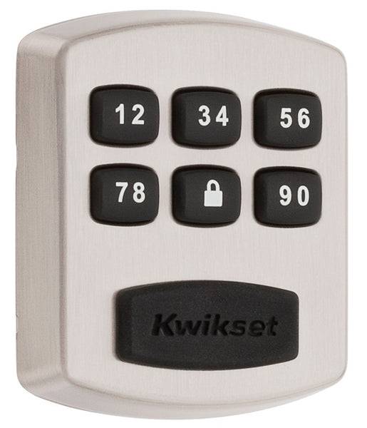 Kwikset 905 15 CP Deadbolt, 3 Grade, Metal, Satin Nickel, 2-3/8, 2-3/4 in Backset