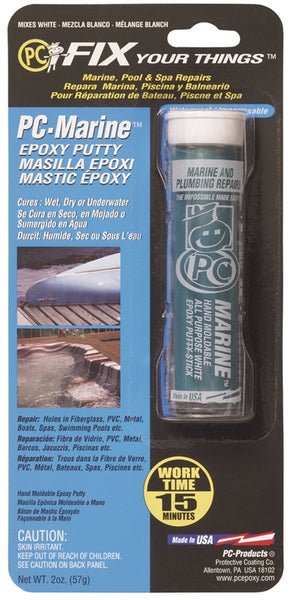 PROTECTIVE COATING PC-MARINE 025567 Epoxy Putty, Green, Solid, 2 oz Cylinder