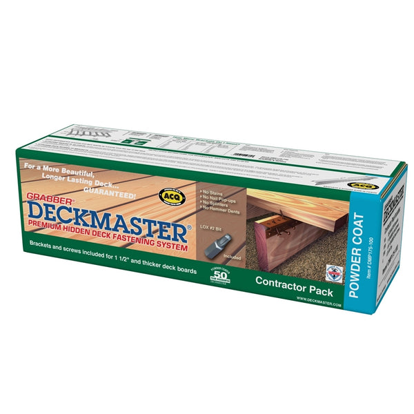 Grabber Construction Deckmaster Series DMP175-100 Hidden Bracket, Powder-Coated