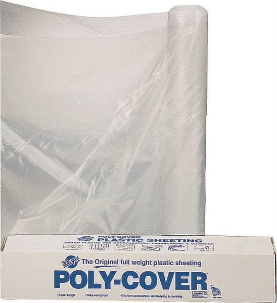 ORGILL POLY 4X28-C Poly Film, 100 ft L, 28 ft W, Clear