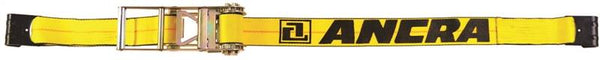 ANCRA 500 Series 48987-20 Strap, 3 in W, 27 ft L, Polyester, Yellow, 5400 lb Working Load, Hook End