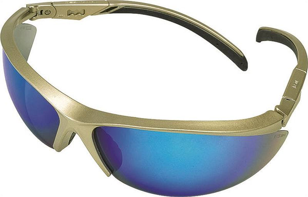 MSA 10083085 Essential Adjust Safety Glasses, Anti-Fog Lens, Champagne Gold Frame