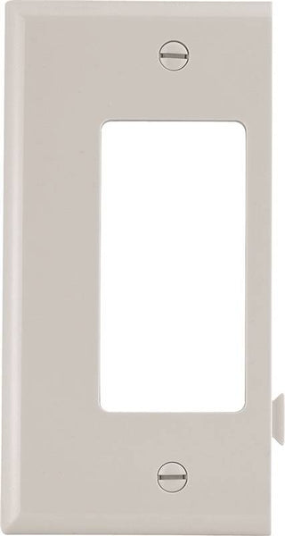 Eaton Cooper Wiring STE26 STE26W Wallplate, 4-1/2 in L, 2-3/4 in W, 1 -Gang, Polycarbonate, White, High-Gloss