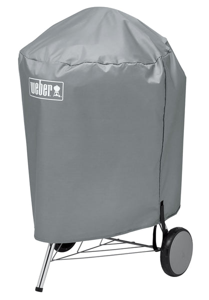 Weber 7176 Grill Cover, 28-1/2 in W, 23 in H, Polyester, Gray